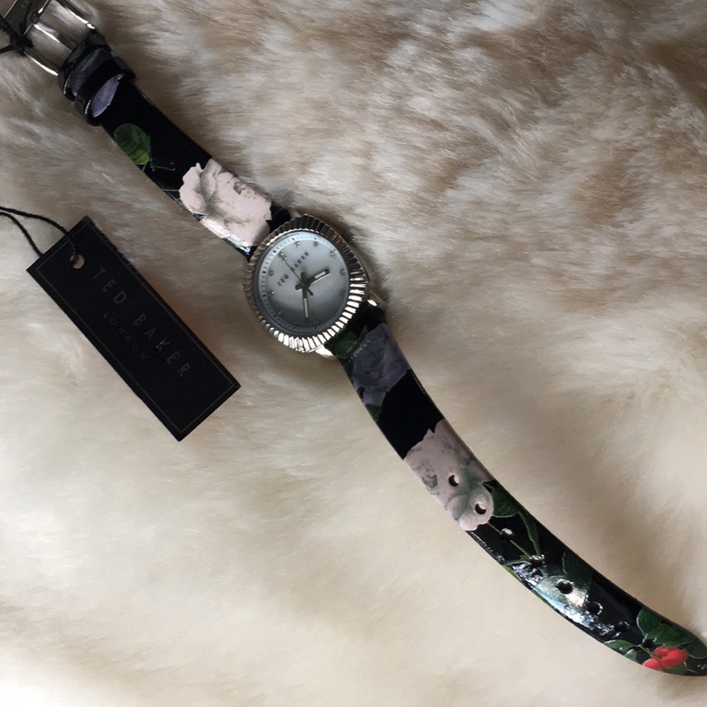 NWT 💙 Ted Baker Mother of Pearl Floral Watch - Picture 5 of 6